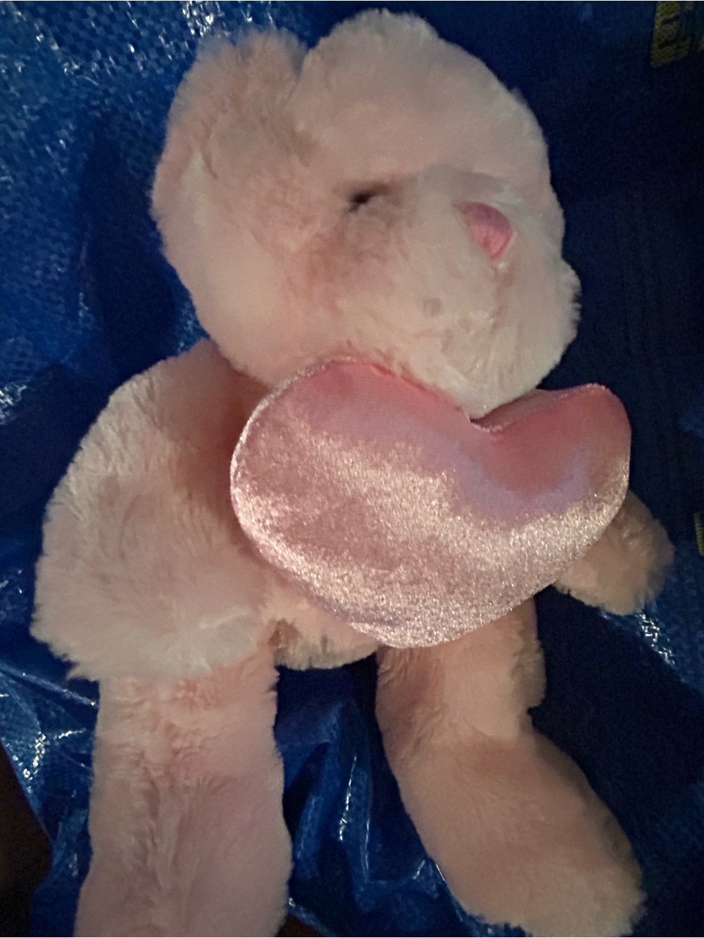 Anico Plush Pink Heart Pet Toy - Soft Small Pets Plush